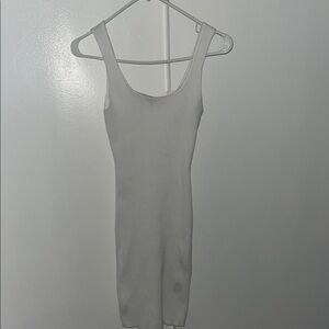 Chic White Sleeveless Mini Dress